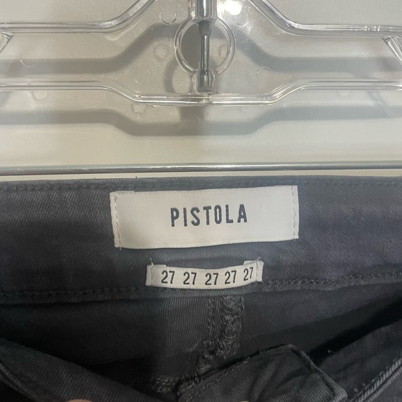 Pistola Women's Moto Skinny Jeans Dark Gray size 27 - Picture 2 of 8
